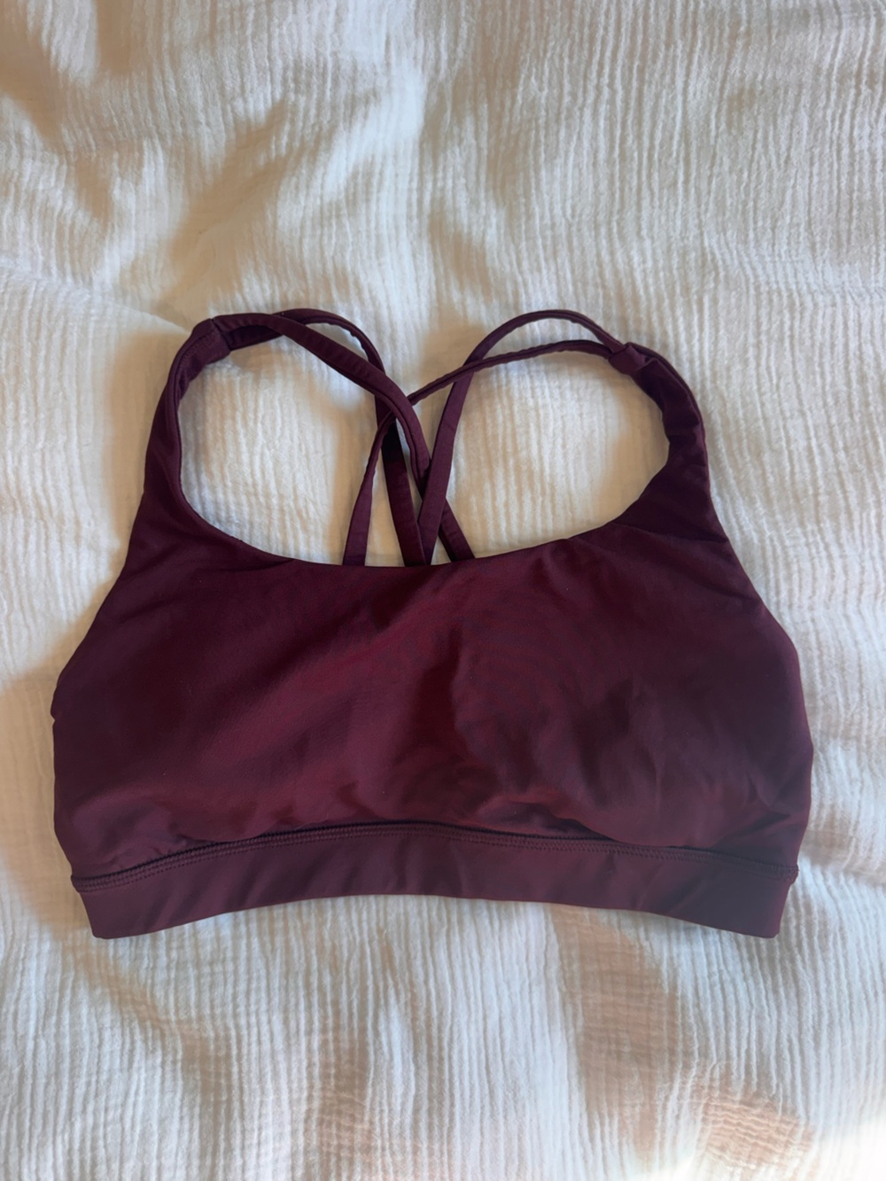 lululemon athletica Crisscross Strappy Sports Bra - Deep Wine